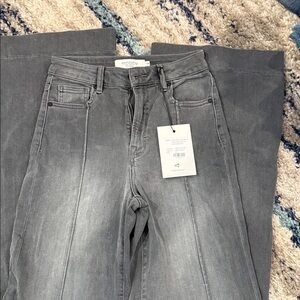 Hidden Size 24 Grey Washed Jeans (Wide Leg)